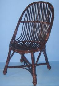 Fotel - �ezka, malowany-palisander szer.g��b.wys. 53x60, wys 41/95, siedzisko prz�d 42 , g��boko�� 45