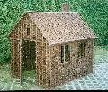 Domek wiklinowy. 160x130 wys.155 bez komina.