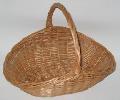 Kosz upominkowy wiklinowy mały. Cena netto 21,13 zł. zew góra 36x27 dno wew. 25x15, wys. 6.5/11/27