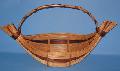 Kosz wiklinowy gondola duży - kolor góra zew. 56x23, wewnątrz 34 x 20, wys.12/33